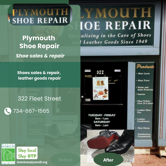 Plymouth Shoe Repair Downtown Plymouth Michigan 48170