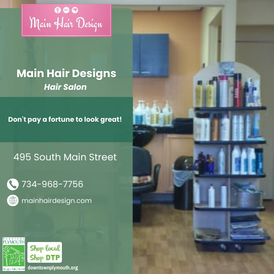Main Hair Design Downtown Plymouth MI 48170