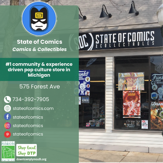 State of Comics Downtown Plymouth Michigan 48170